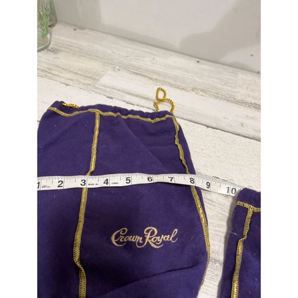 Set of two purple and gold trimmed Crown Royal bags - Picture 4 of 4